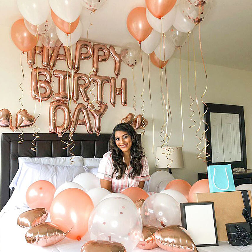 Birthday Special Mixed Balloons Decor: Birthday Gifts 