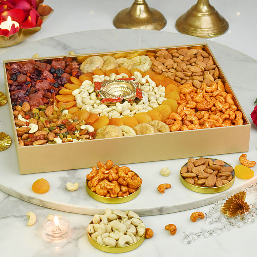 Online Diwali Celebration Dry Fruit Box Gift Delivery In UAE - FNP