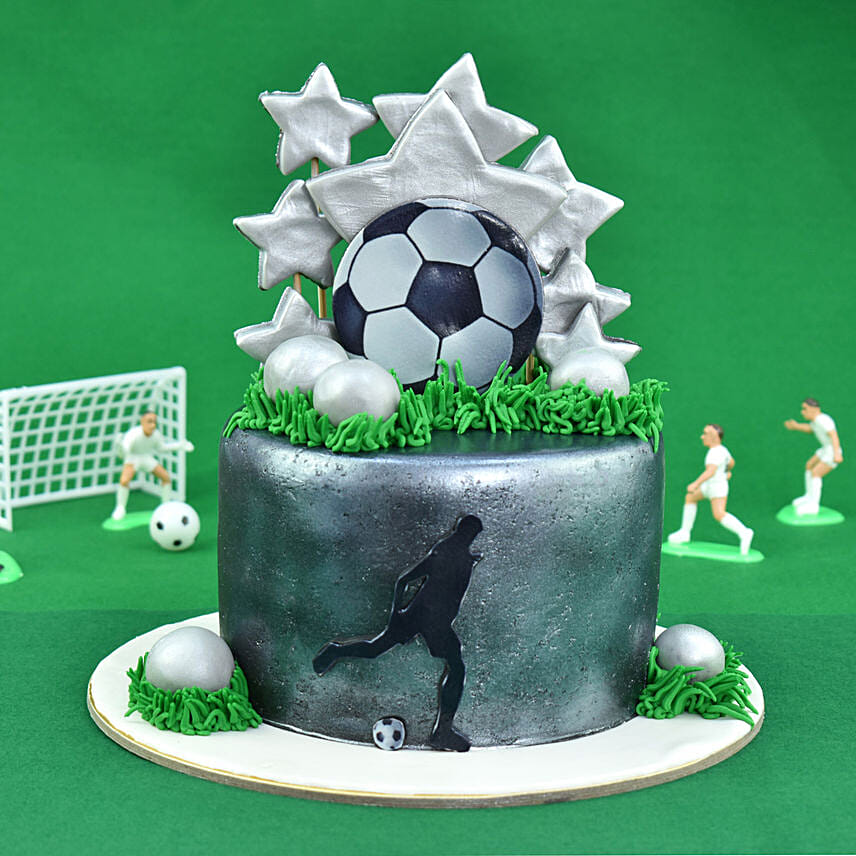 Online Football Star Designer Vanilla Cake Gift Delivery in UAE - FNP