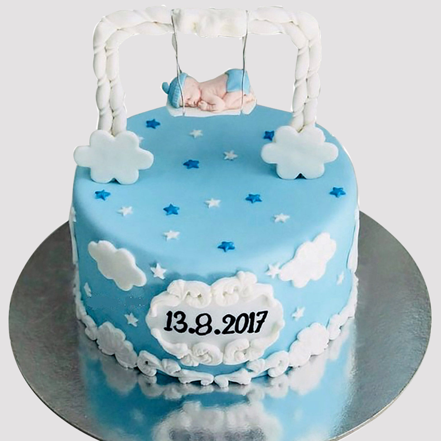 Online New Born Baby Designer Vanilla Cake Gift Delivery in UAE Ferns